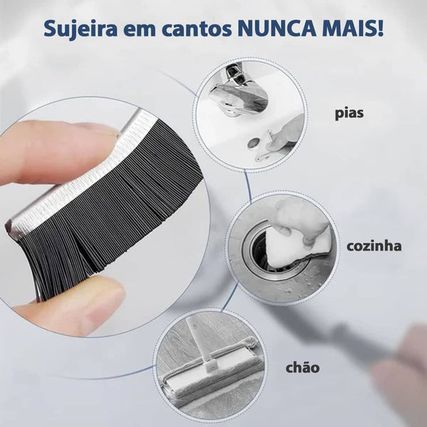 Escova LimpMax - Tenha Cantos Impecáveis e Brilhantes | ⚡Promoção⚡